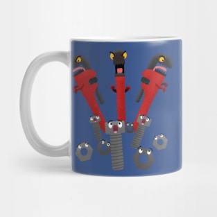 Funny wrench monster tools humour cartoon Mug